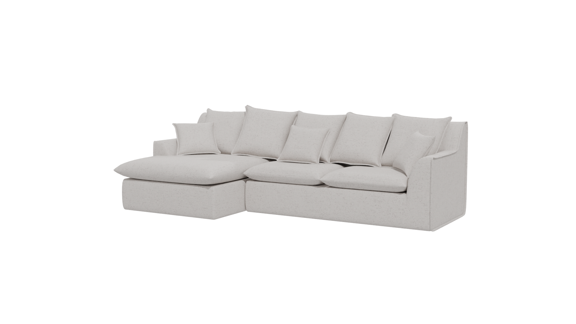 Contemporary L-Shaped Sofa 3D - Professional 3D Model Render 12