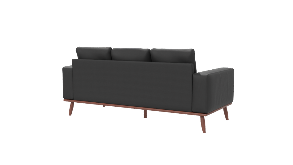 Stylish Black Sofa 3D Model - Professional 3D Model Render 6