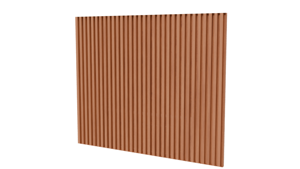 Contemporary Wooden Wall Unit 3D - Professional 3D Model Render 6