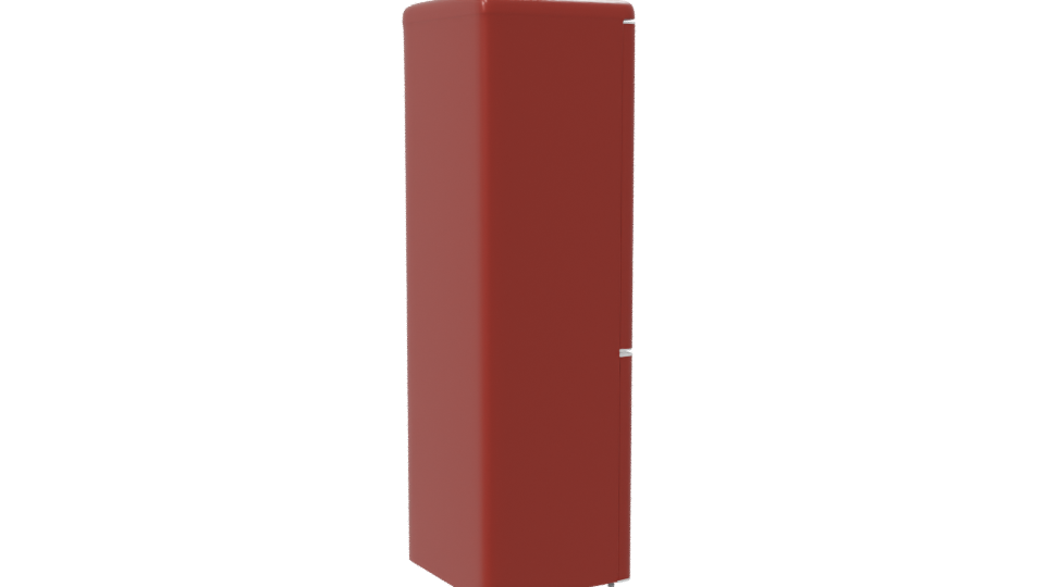 Stylish Vintage Refrigerator Model - Professional 3D Model Render 7