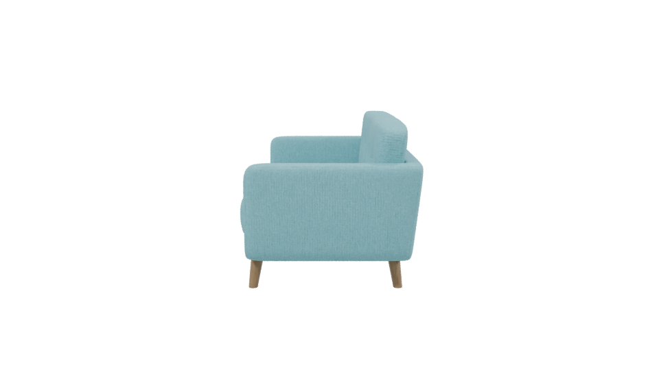 Stylish Mid-Century Sofa Model - Professional 3D Model Render 2