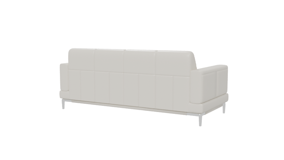 Contemporary White Sofa Model - Professional 3D Model Render 6