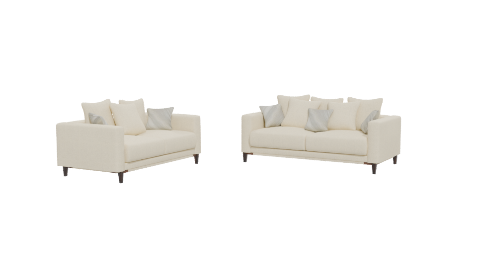 Contemporary Sofa Set 3D Model - Professional 3D Model Render 12