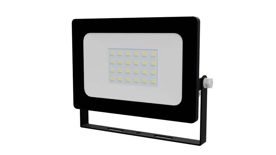 Sleek LED Floodlight Model - Professional 3D Model Render 12