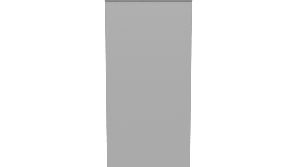 Sleek Stainless Steel Kitchen Refrigerator 3D Model - Professional 3D Model Render 5