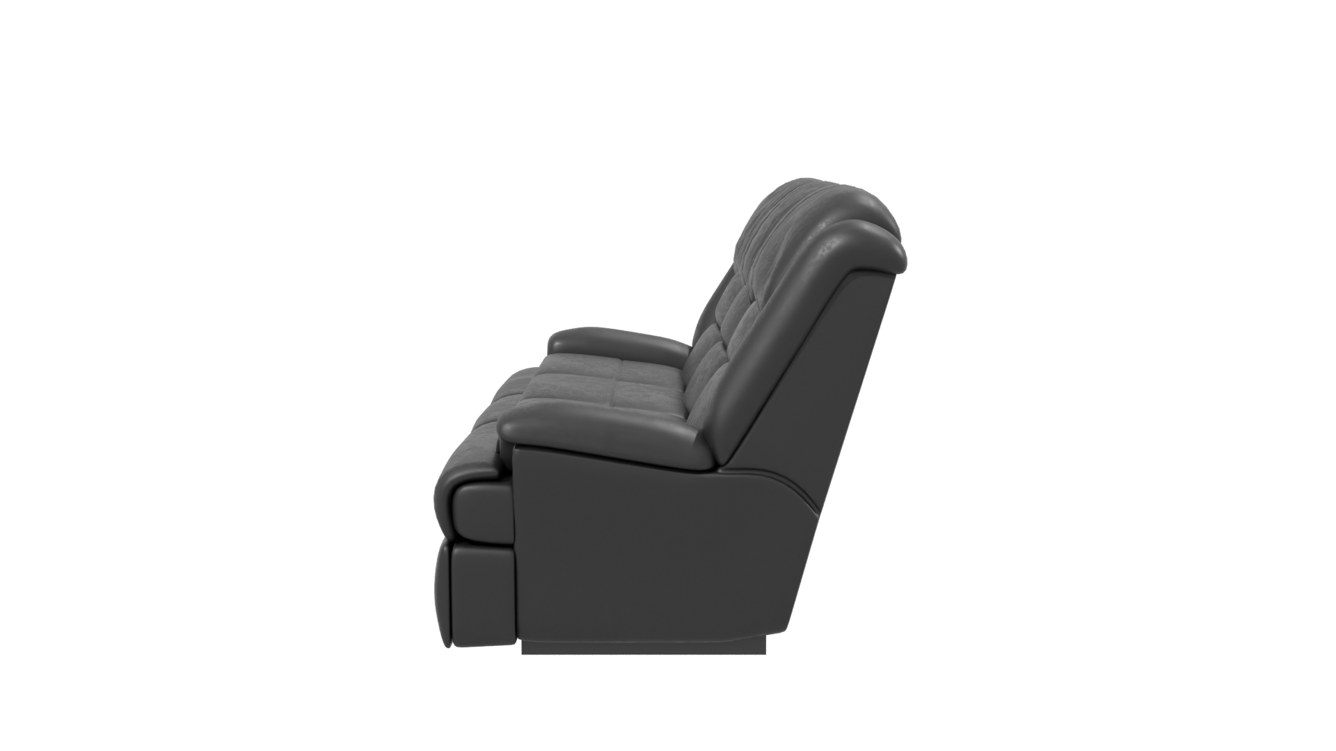 Luxurious Reclining Sofa Model - Professional 3D Model Render 2