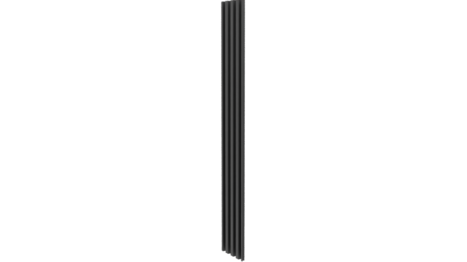Vertical Modern Slat Panel Model - Professional 3D Model Render 13