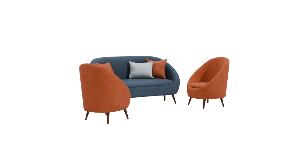 Stylish Modern Sofa Set 3D - Professional 3D Model Render 10