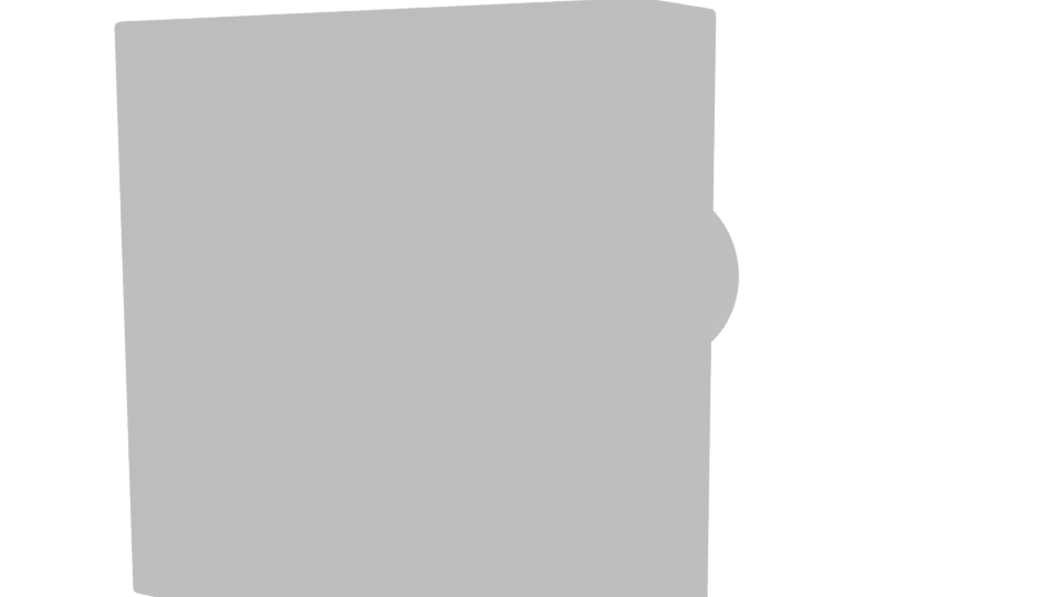 Sleek Modern Wall-Mounted Knob 3D Model - Professional 3D Model Render 6