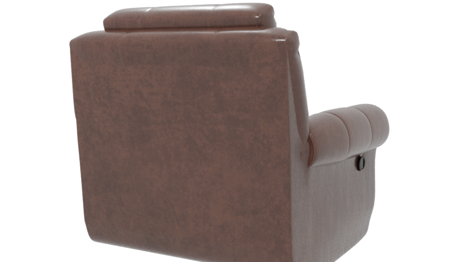 Classic Leather Armchair 3D Model - Professional 3D Model Render 6