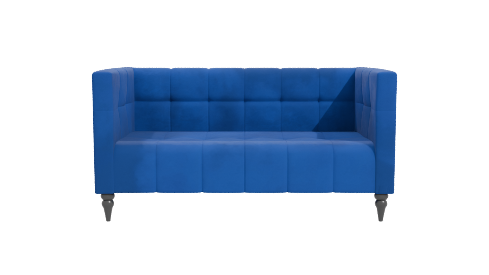 Stylish Blue Sofa Model 3D - Professional 3D Model Render 11