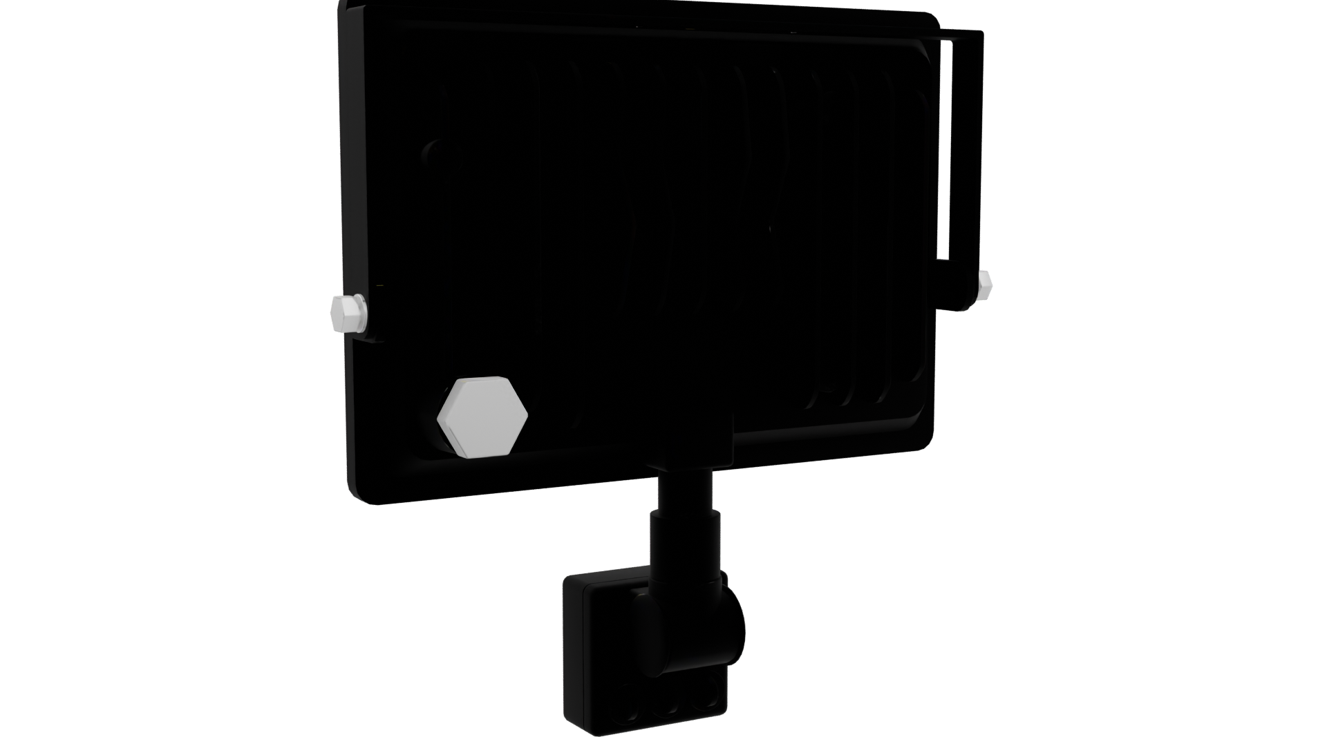 LED Flood Light with Motion Sensor 3D Model - Professional 3D Model Render 4
