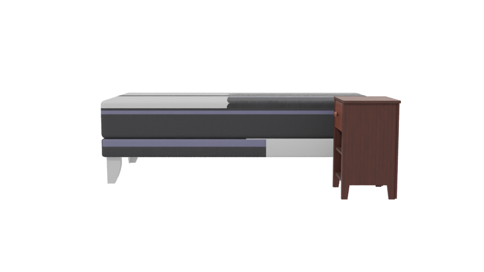 Stylish Bedroom Mattress Set 3D - Professional 3D Model Render 2