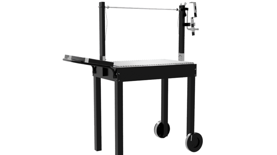 Outdoor Charcoal Grill Model - Professional 3D Model Render 10