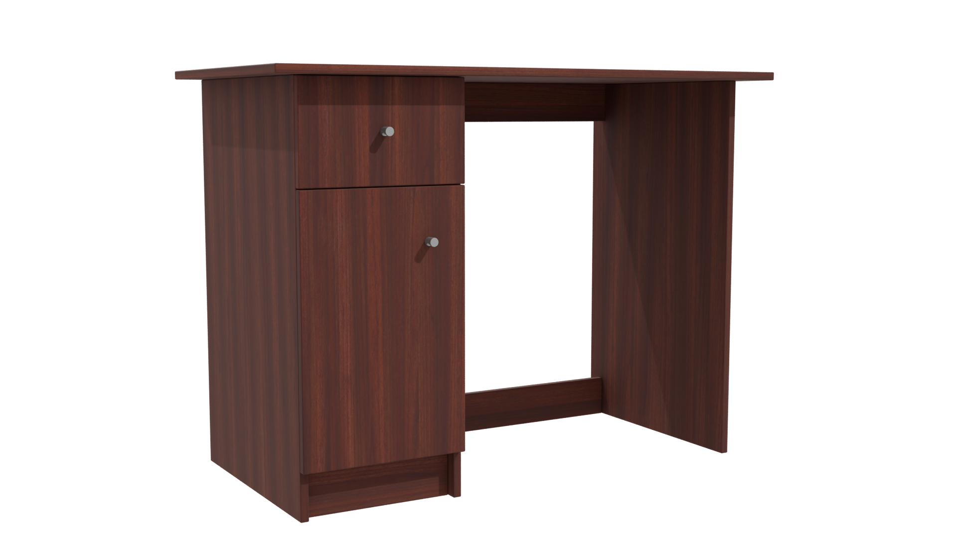 Modern Wooden Office Desk 3D - Professional 3D Model Render 19