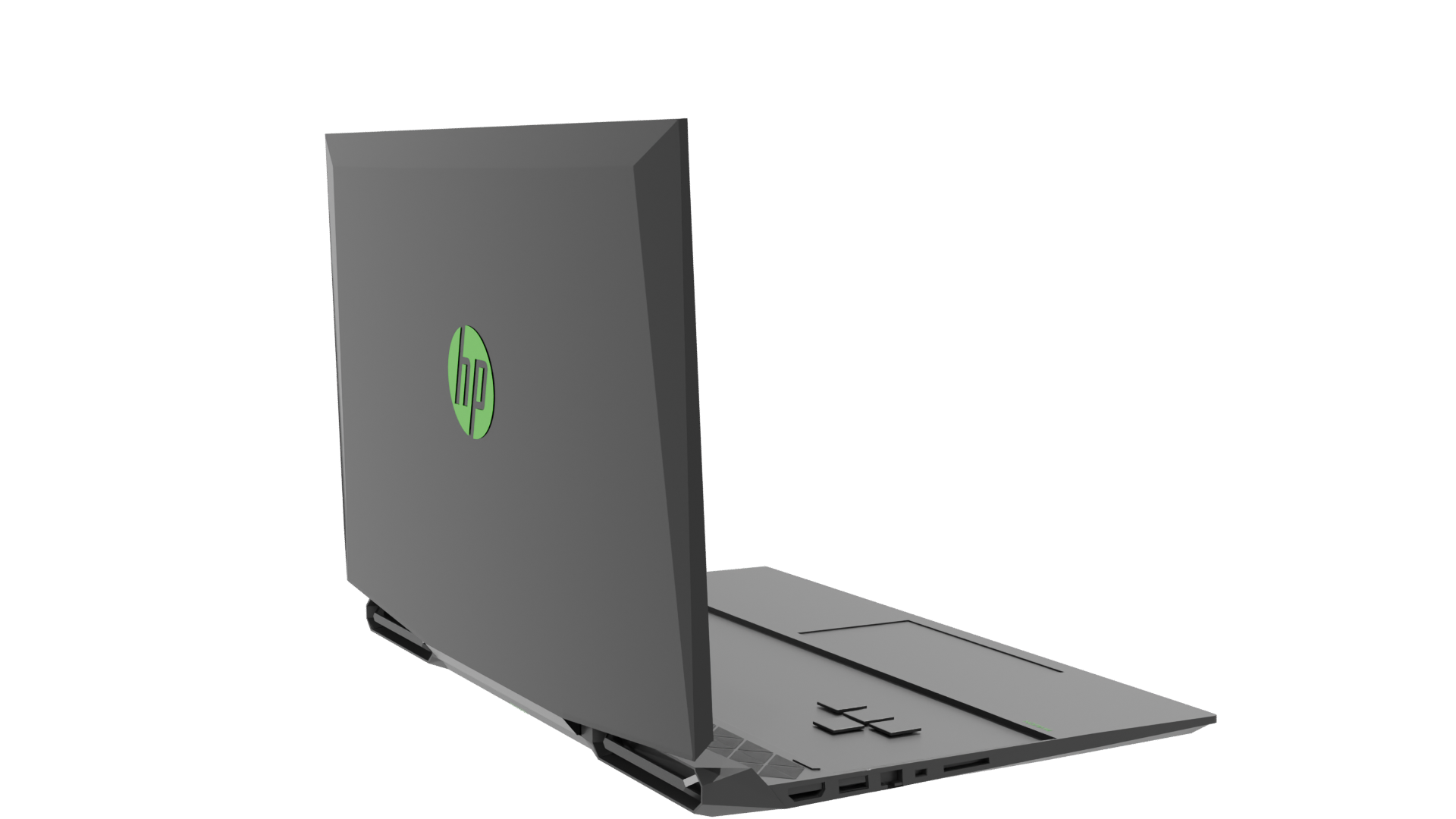 Sleek Gaming Laptop Model - Professional 3D Model Render 7