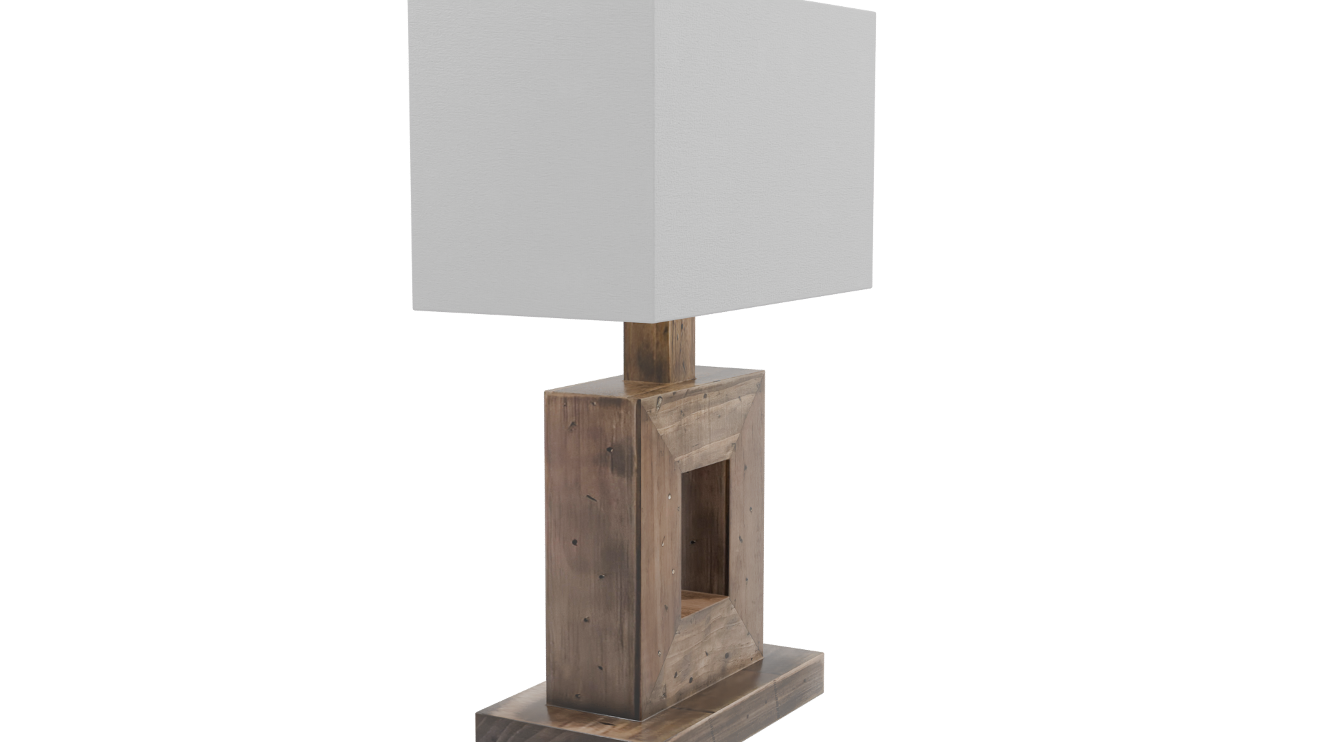 Stylish Wood Table Lamp - Professional 3D Model Render 9