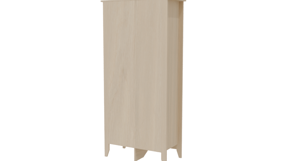 LIBRERO ESSEN R Wooden Cabinet Model - Professional 3D Model Render 6