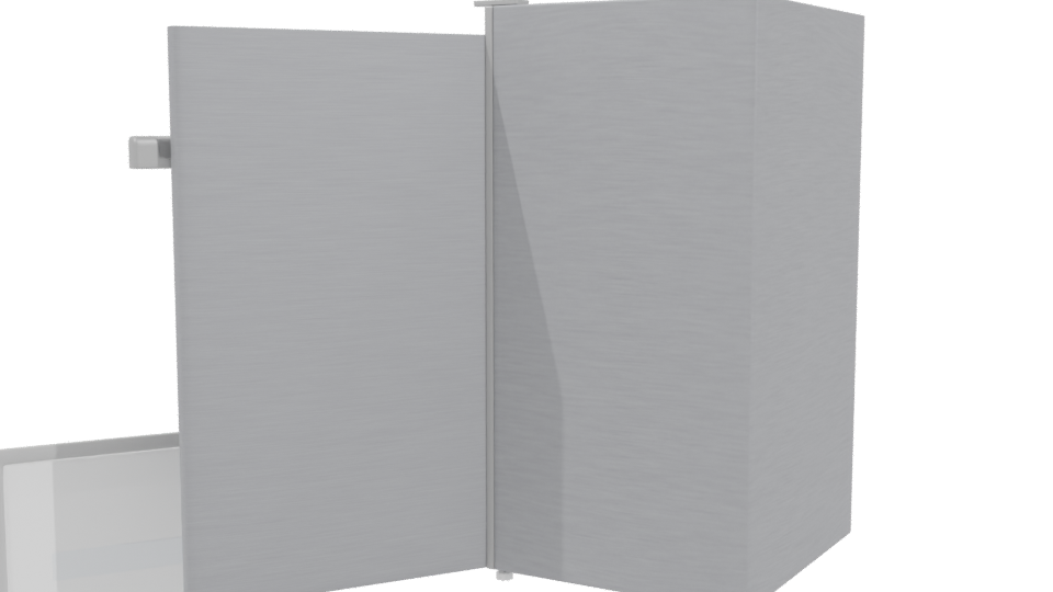 Stylish Residential Refrigerator Model - Professional 3D Model Render 3