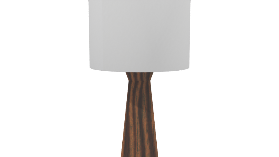 Minimalist Wooden Table Lamp 3D - Professional 3D Model Render 2