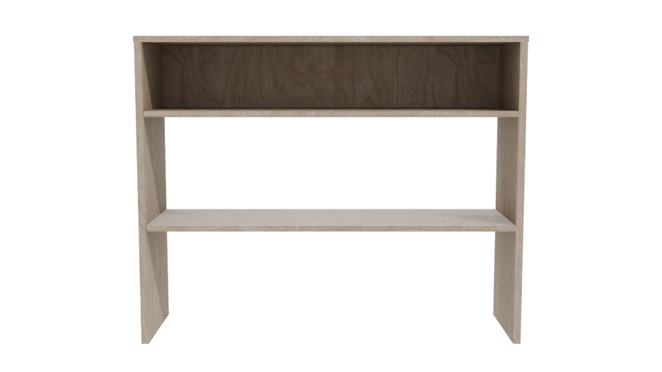 Stylish Wooden Shelf Display 3D - Professional 3D Model Render 11