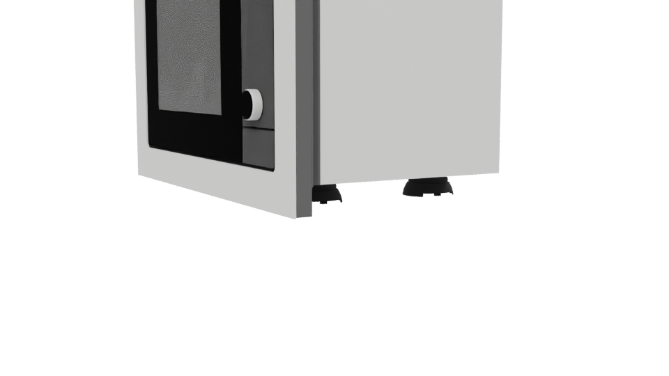 Sleek Modern Microwave Oven 3D Model - Professional 3D Model Render 13