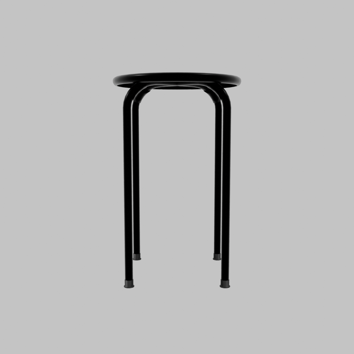 Banco perforado 30x30x45 cm metal negro