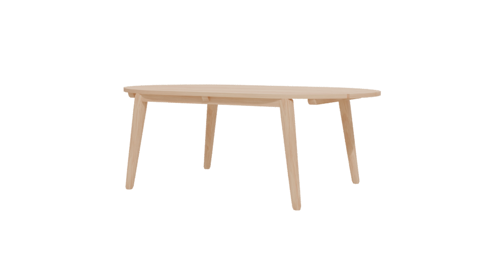 Bergen Acacia Coffee Table 3D - Professional 3D Model Render 12
