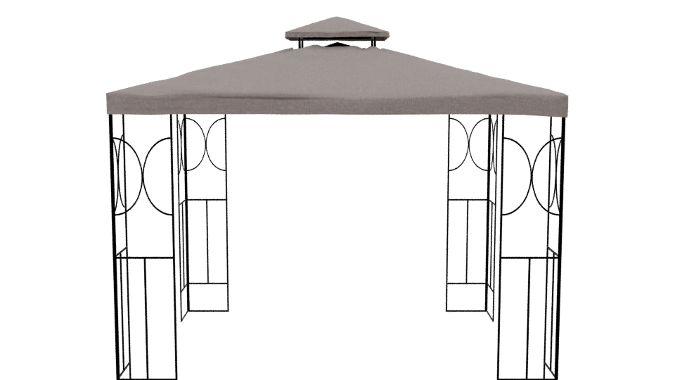 Stylish Outdoor Canopy Tent - Professional 3D Model Render 2