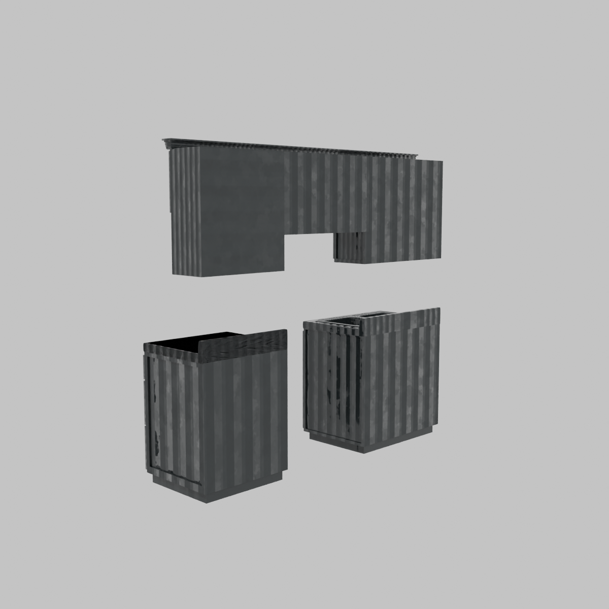 Cocina Integral Atenas Nogal 240 cm