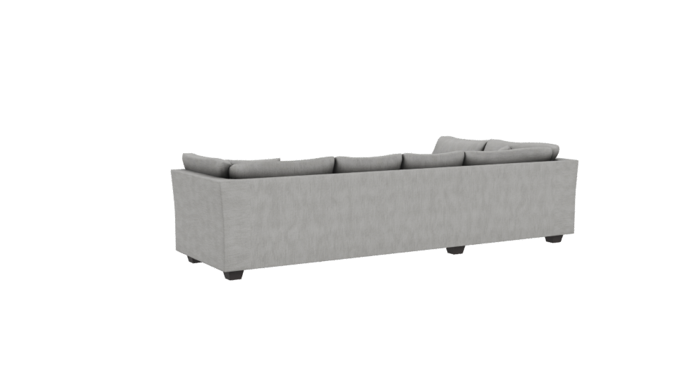 Modern L-Shaped Sofa 3D Model - Professional 3D Model Render 4