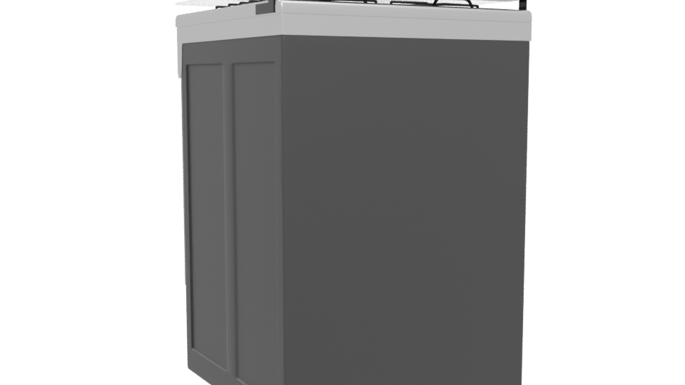 Stylish Kitchen Gas Oven Model - Professional 3D Model Render 4