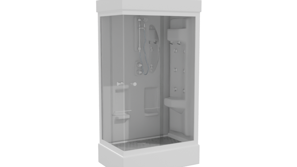 Stylish Shower Stall 3D Model - Professional 3D Model Render 10
