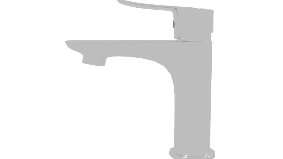 Polished Metallic Kitchen Sink Model - Professional 3D Model Render 2