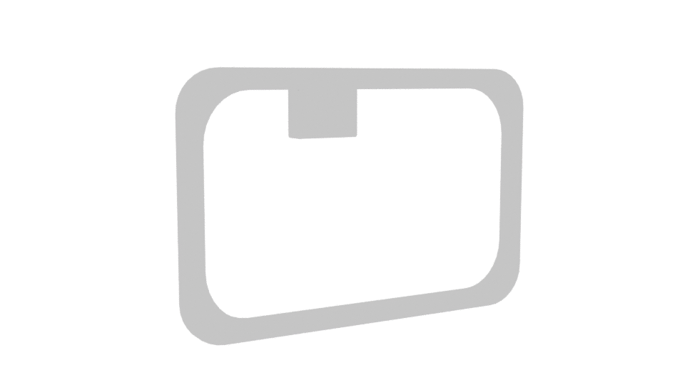 Stylish Rectangular Metal Frame 3D Model - Professional 3D Model Render 10