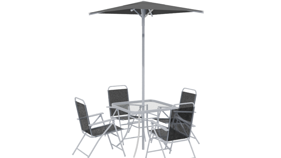 Outdoor Dining Set 3D Model - Professional 3D Model Render 13