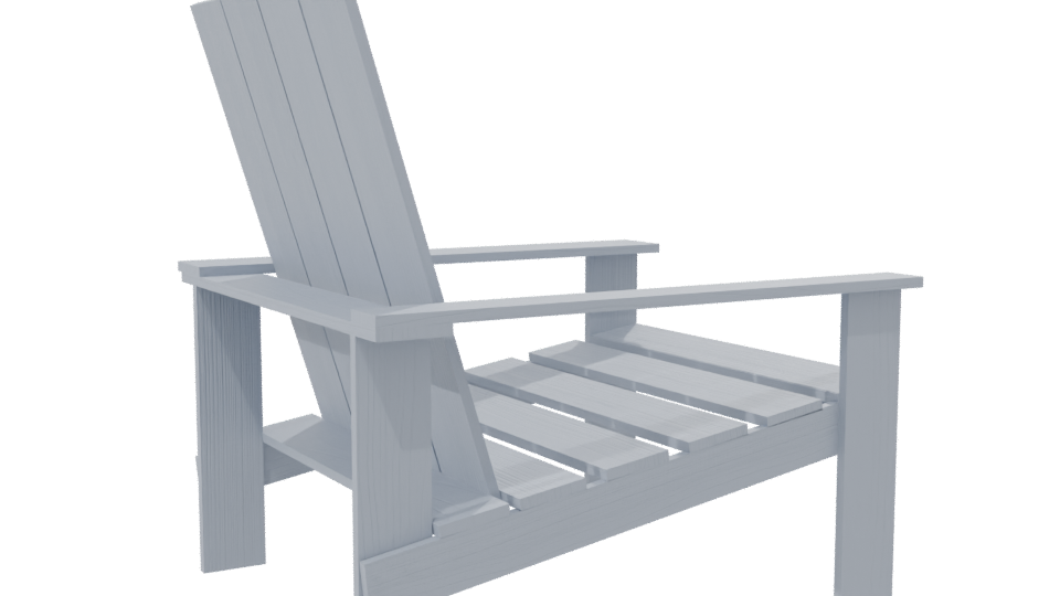 Stylish Outdoor Lounge Chair 3D - Professional 3D Model Render 7