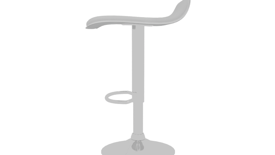 Stylish Bar Stool 3D Model - Professional 3D Model Render 2