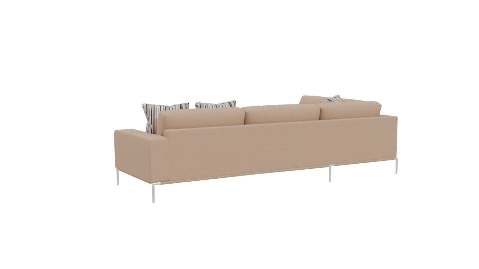 Stylish Sectional Sofa 3D Model - Professional 3D Model Render 4