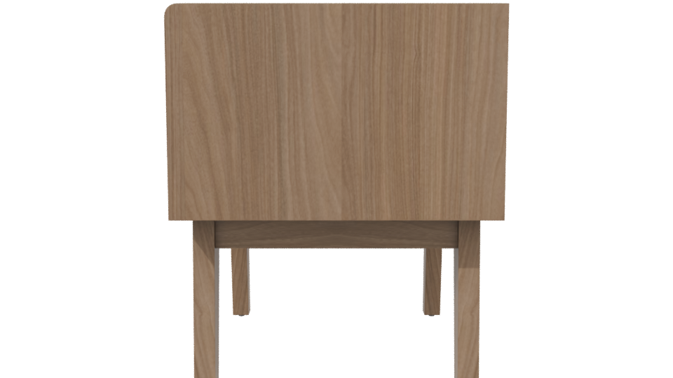 Buró Budapest Nogal 3D Model - Professional 3D Model Render 2