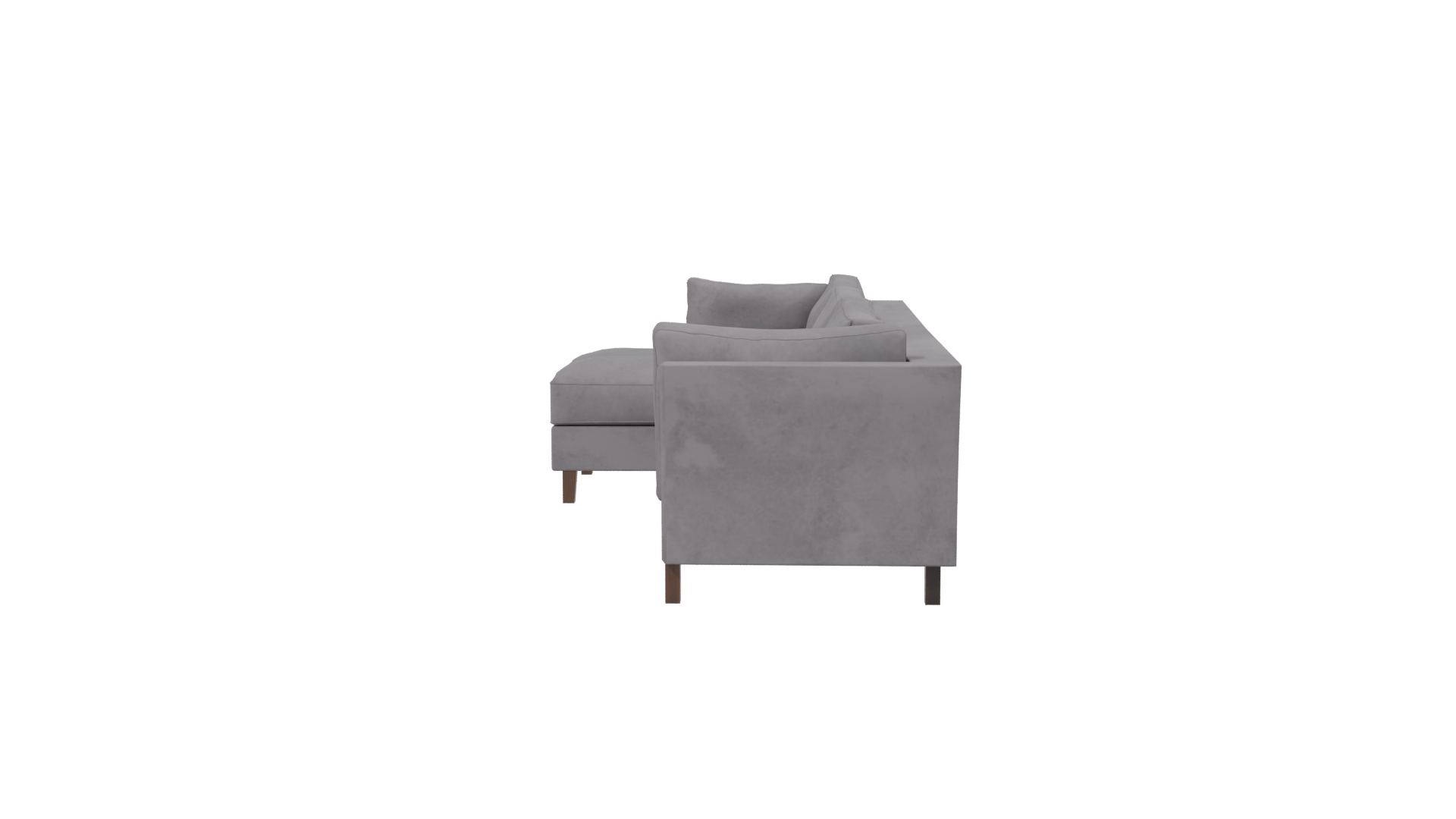 Modern Grey Sofa 3D Model - Professional 3D Model Render 2