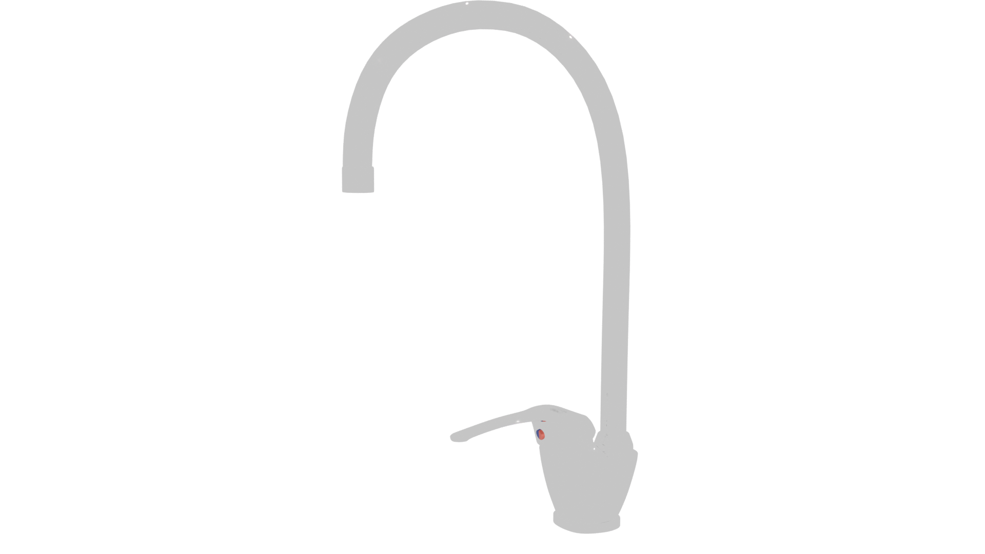 Stylish Modern Kitchen Faucet 3D - Professional 3D Model Render 13