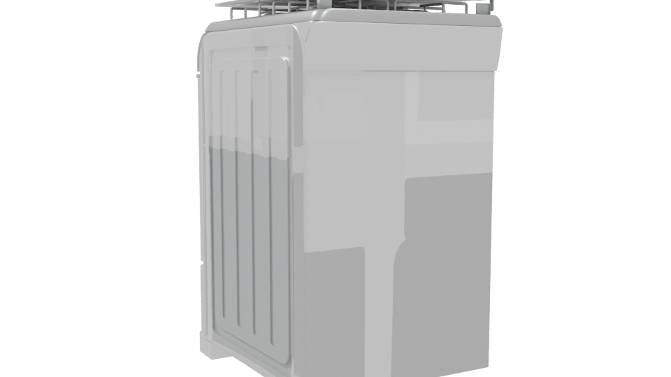 Compact Gas Stove Appliance 3D - Professional 3D Model Render 4