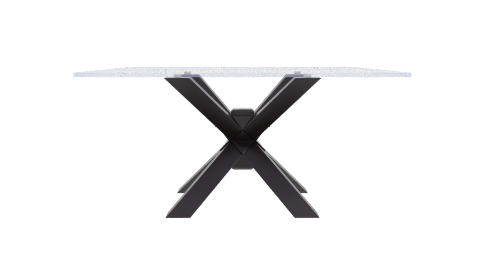 Contemporary Glass Dining Table 3D - Professional 3D Model Render 11