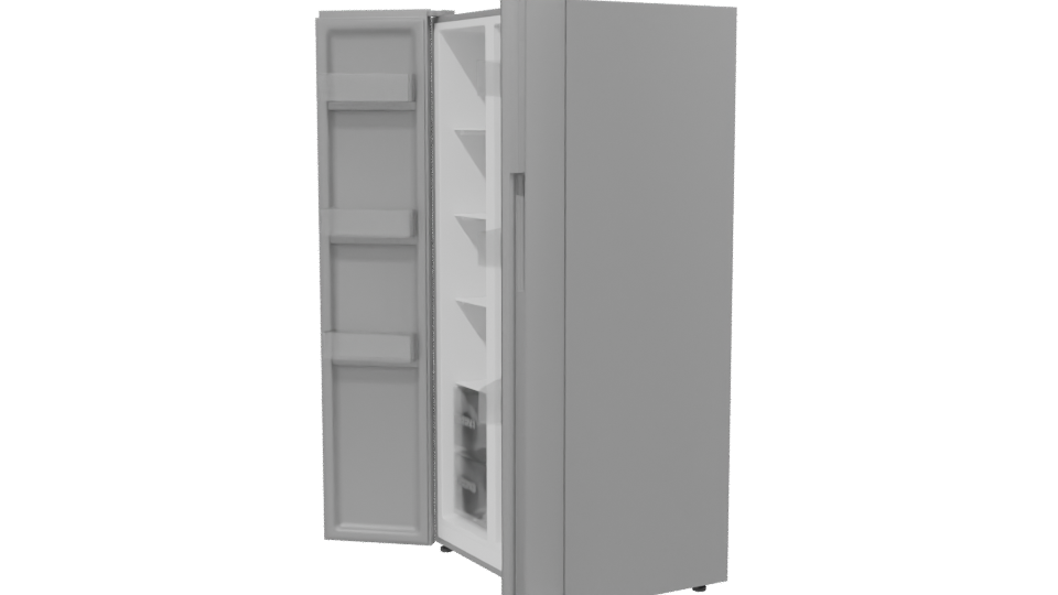 Stylish Double Door Refrigerator Model - Professional 3D Model Render 13