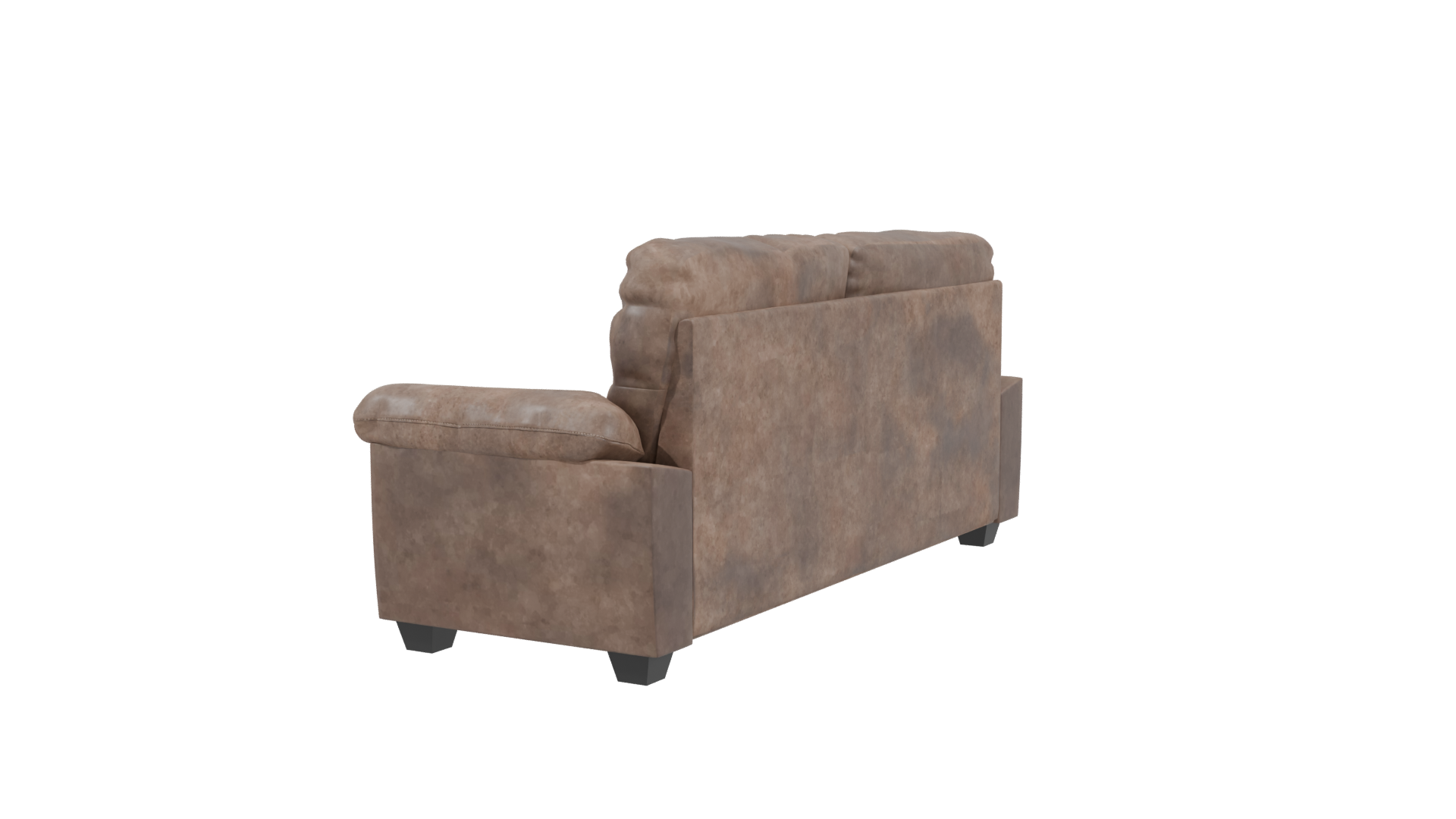 Stylish Leather Sofa Model - Professional 3D Model Render 3
