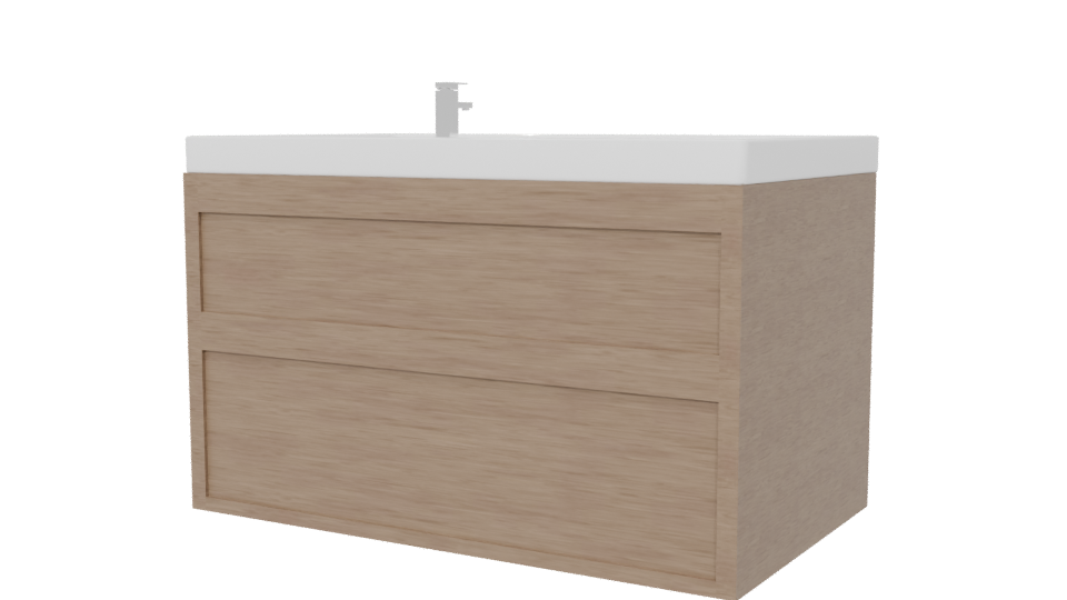 Stylish Modern Freestanding Bathtub 3D Model - Professional 3D Model Render 6