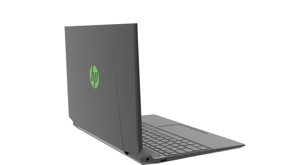 Sleek Gaming Laptop 3D Model - Professional 3D Model Render 7