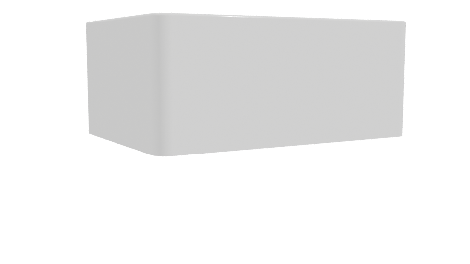 Modern Rectangular Bathtub 3D - Professional 3D Model Render 10