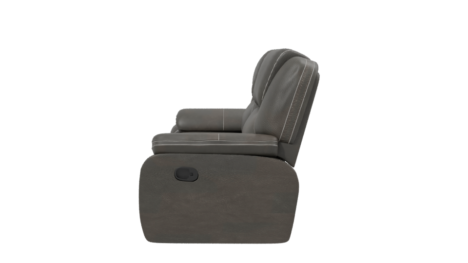 Contemporary Reclining Sofa Model - Professional 3D Model Render 2